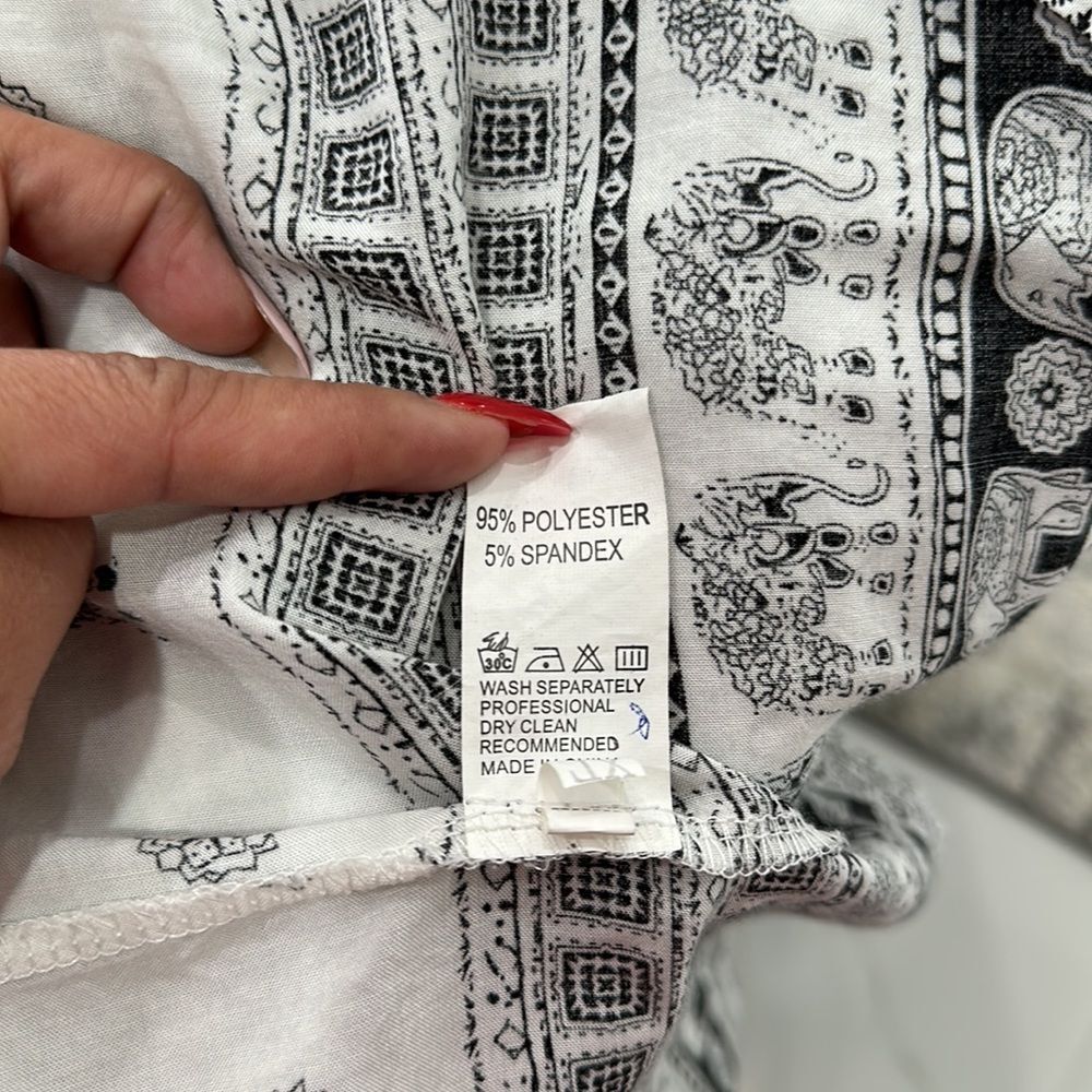 Women Top/Kimono/Cardigan/Cover Up  Elephant Print Sz XL - Picture 8 of 9